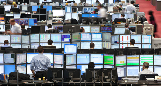 華爾街 交易員 看盤